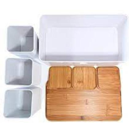 Imagem de Jogo porta pão e potes condimentos Mimo Style bambu