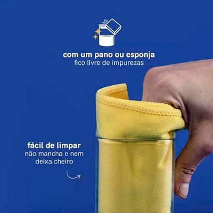 Imagem de Jogo Potes Herméticos Vidro Quadrado 1,1L Tampa Bambu Mimo Style 3 Peças