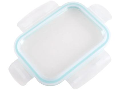 Imagem de Jogo Potes Vidro Brinox Lock & Stock 6 Peças Retangular Hermético Com Tampa