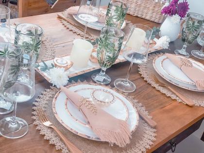 Imagem de Jogo Pratos Jantar Raso Bambu Scalla 6 Unidades