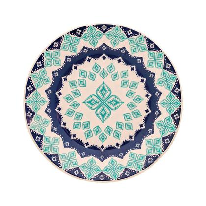 Imagem de Jogo Pratos Porcelana Rasos Lola 24Cm 6 Peças Oxford Biona