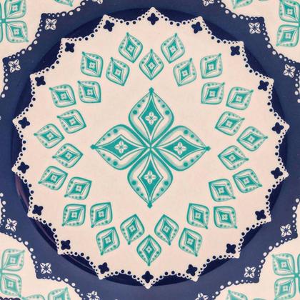 Imagem de Jogo Pratos Porcelana Rasos Lola 24Cm 6 Peças Oxford Biona