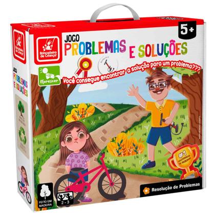 Imagem de Jogo Problemas E Soluções  Brincadeira De Criança  Em Madeira Infantil Terapêutico +5 Anos