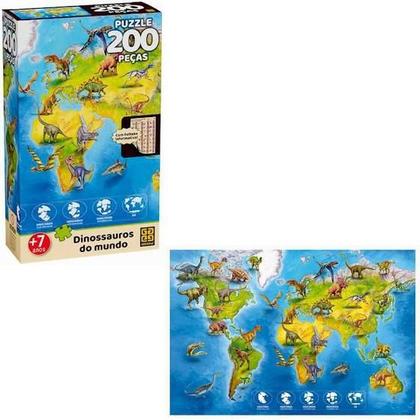 Imagem de Jogo Puzzle Dinossauros Do MundoP200 Grow