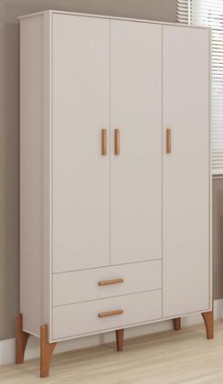 Imagem de Jogo Quarto Infantil Completo Iris 100% MDF- Com Roupeiro e Cômoda Sistema Antitombamento - Moveis Estrela