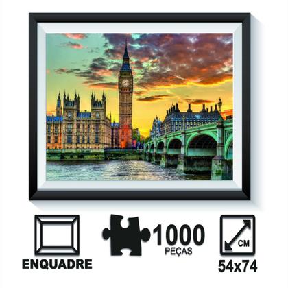 Imagem de Jogo Quebra Cabeça 1000 Peças Londres Big Ben Pais & Filhos