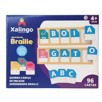 Imagem de Jogo Quebra-Cabeça De Encaixe Aprendendo Braile Xalingo