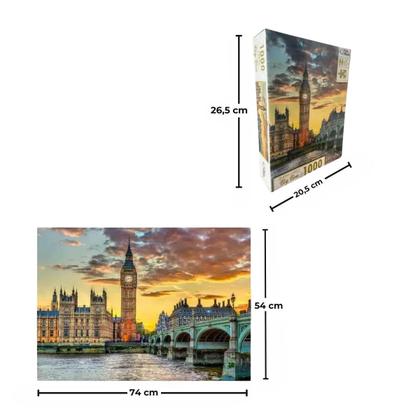 Imagem de Jogo Quebra-cabeça Premium Big Ben Londres de 1000 Pç Puzzle