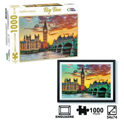 Imagem de Jogo Quebra-cabeça Premium Big Ben Londres de 1000 Pç Puzzle
