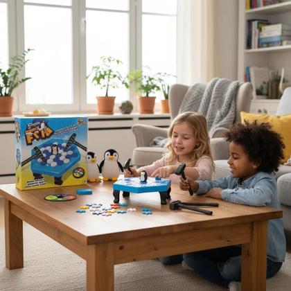 Imagem de Jogo Quebra Gelo Do Pinguim Brinquedo Divertido Para Criança VERSÃO PEQUENA