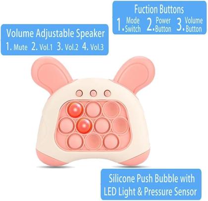 Jogo Quick Push Toy UOCLERY Fast Push Bubble com luzes Imagem de Jogo Quick Push Toy UOCLERY Fast Push Bubble com luzes