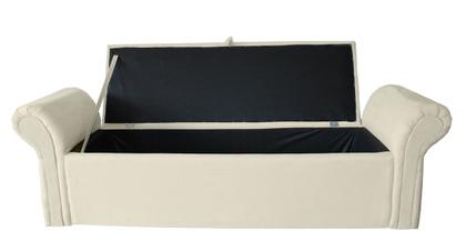 Imagem de Jogo Recamier Baú + Cabeceira Agnes Para Cama Box Casal Queen 158 Cm - Suede - Sv Decor