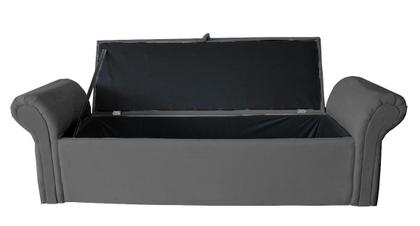 Imagem de Jogo Recamier Baú + Cabeceira Agnes Para Cama Box Casal Queen 158 Cm - Suede - Sv Decor