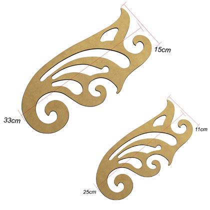 Imagem de Jogo Réguas Costura Esquadro Curva Francesa Modelista Moldes