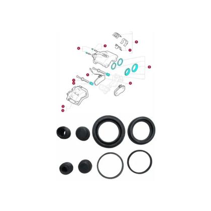 Imagem de Jogo reparo ( borrachas ) pinca freio roda dianteira - ducato/boxer aro 15 9949417