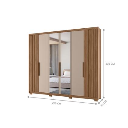 Imagem de Jogo Roupeiro com Espelho e Comoda Ian Carvalho Fendi