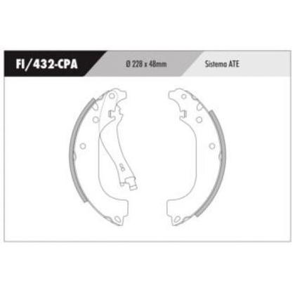 Imagem de Jogo Sapata Freio Traseira Strada 1.3 2020 2021 2022 2023 24