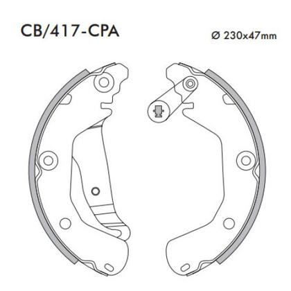 Imagem de Jogo Sapata Lona Freio Traseira Spin Tracker 1.8 2013 A 2021