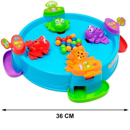 Imagem de Jogo Sapinhos Comilões Jogo Educativo Infantil Papa Bolinhas Papa Sapo Brinquedo Criança 5 Anos