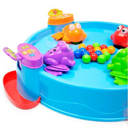 Imagem de Jogo Sapinhos Comilões Jogo Educativo Infantil Papa Bolinhas Papa Sapo Brinquedo Criança 5 Anos