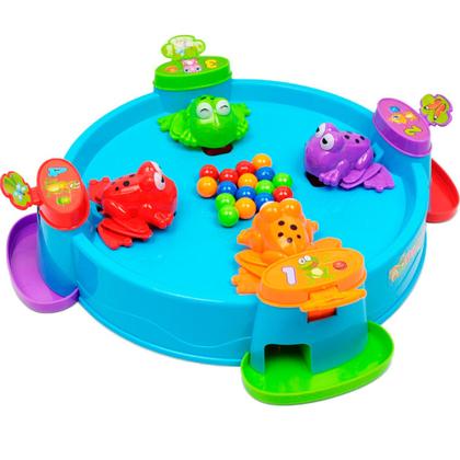 Imagem de Jogo Sapinhos Comilões Jogo Educativo Infantil Papa Bolinhas Papa Sapo Brinquedo Criança 5 Anos