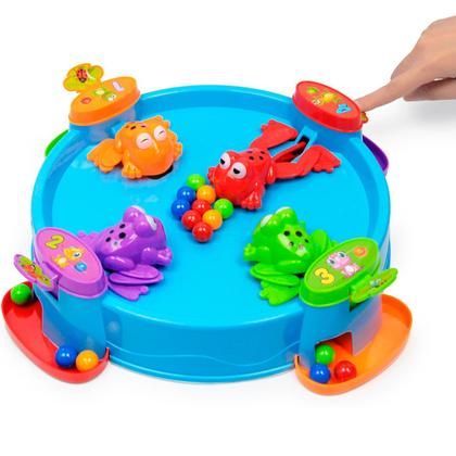 Imagem de Jogo Sapinhos Comilões Jogo Educativo Infantil Papa Bolinhas Papa Sapo Brinquedo Criança 5 Anos