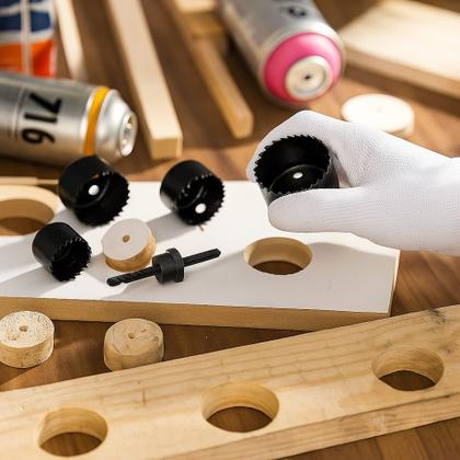 Imagem de Jogo Serra Copo Profissional Corte Cilíndrico Kit 11 Peças