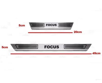 Imagem de Jogo Soleira de Porta Aco Inox Ford Focus 2009 a 2013