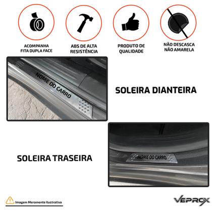 Imagem de Jogo Soleira de Porta F250 1999 2000 2001 2002 2003 2004 2005 2006 2007 2008 2009 2010 2011 2012 Cromado Escovado Personalizado