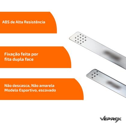 Imagem de Jogo Soleira de Porta F250 1999 2000 2001 2002 2003 2004 2005 2006 2007 2008 2009 2010 2011 2012 Cromado Escovado Personalizado