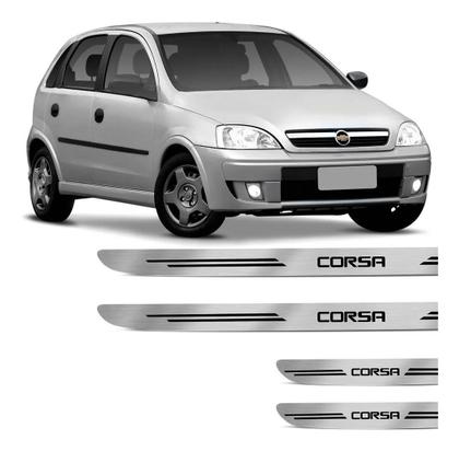 Imagem de Jogo Soleira Resinada Chevrolet Corsa 2008 A 2016 Escovado