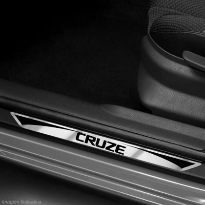 Imagem de Jogo Soleira Resinada Gm Cruze Hatch Sedan 12 A 18 Escovado