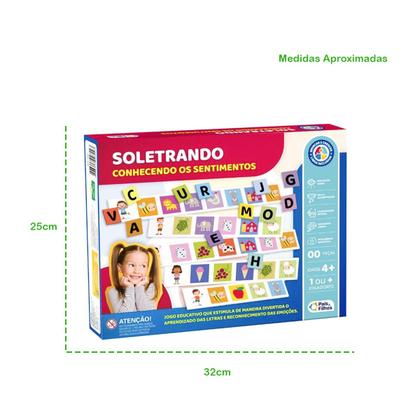Imagem de Jogo Soletrando Conhecendo Sentimentos - Aprendizagem de Letras e Emoções - Pais & Filhos