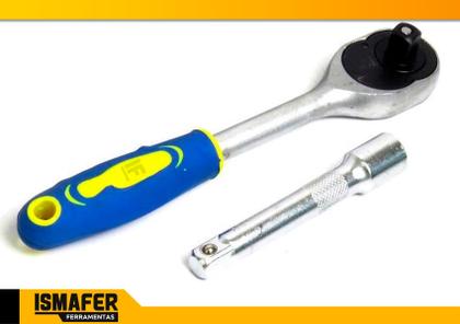 Imagem de Jogo  Soquete C/ Catraca Reversível 12 Peças Cromo Vanádio