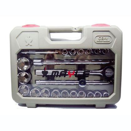 Jogo soquete estriado 1/2