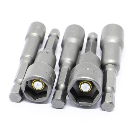 Imagem de Jogo Soquete Magnetico - 1/4, 5/16, 3/8, 7/16, 1/2 Com 5 Pç