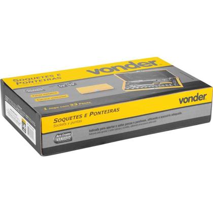 Imagem de Jogo Soquete Sextavado E Bits Ponteiras Encaixe 1/4 4-13mm