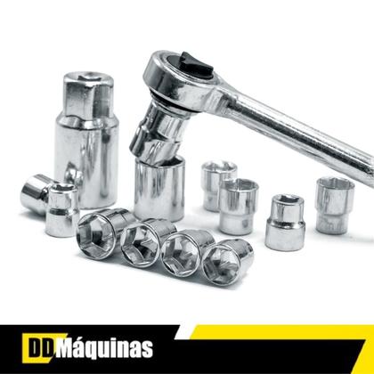 Imagem de Jogo Soquetes Sextavado Fasterr C/ Catraca 40 Pçs C/ Estojo