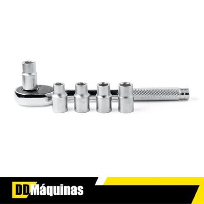 Imagem de Jogo Soquetes Sextavado Fasterr C/ Catraca 40 Pçs C/ Estojo