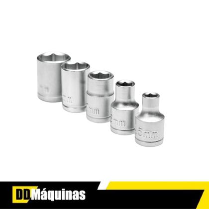 Imagem de Jogo Soquetes Sextavado Fasterr C/ Catraca 40 Pçs C/ Estojo