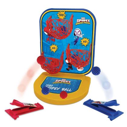 Imagem de Jogo Spidey Ball/LANÇADOR/ELKA/JOGO/PLASTICO/AMARELO, azul, vermelho/alvo