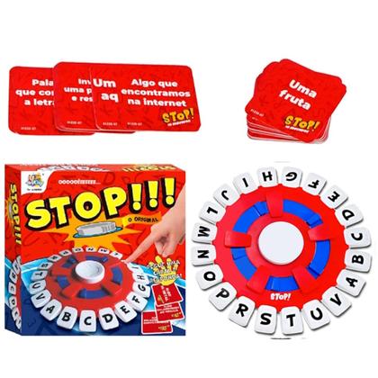 Imagem de Jogo Stop Eletrônico Oooo êeee Stop Interativo com Cartas Perguntas Jogo Raciocínio