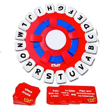 Imagem de Jogo Stop Eletrônico Oooo êeee Stop Interativo com Cartas Perguntas Jogo Raciocínio