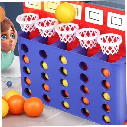 Imagem de Jogo Super Basquete Brinquedo Basketball Duplo Bolinhas - Braskit