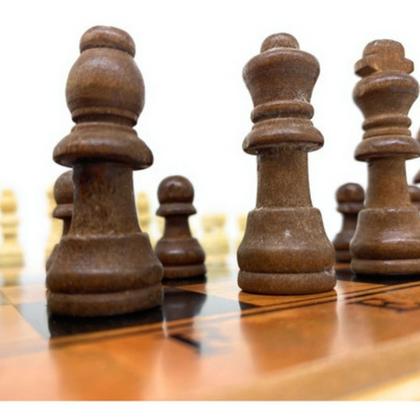 Imagem de Jogo Tabuleiro De Xadrez Madeira Profissional Dobrável Uny Gift