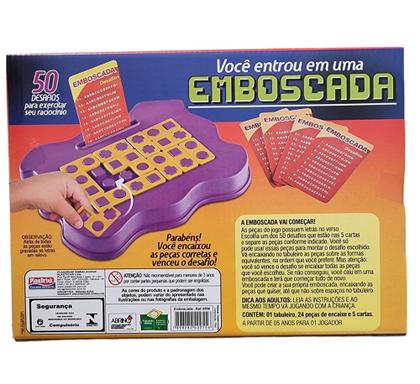 Imagem de Jogo Tabuleiro Emboscada Com 50 Desafios Didático - Plasbrink