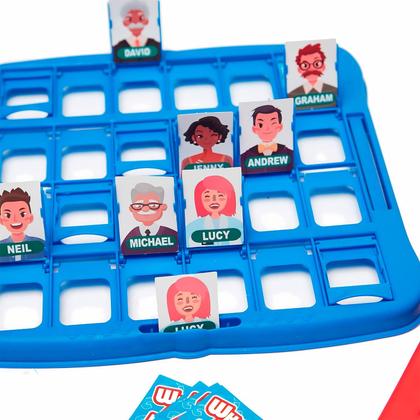 Imagem de Jogo Tabuleiro Grande Infantil Divertido Who Is It Com Cartas De Adivinhar Para Toda Família