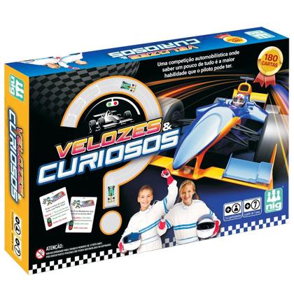 Imagem de Jogo Tabuleiro Infantil Velozes E Curiosos Perguntas - Nig Brinquedos