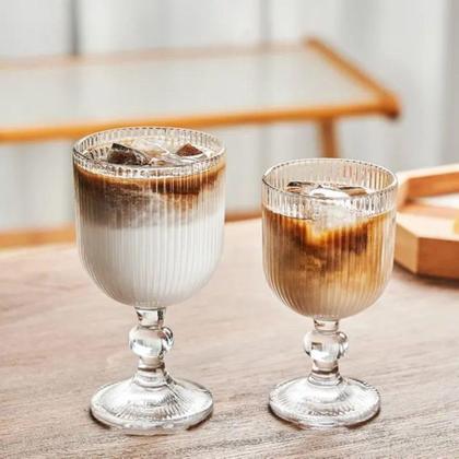 Imagem de Jogo Taças De Vidro Com Relevo 6 peças 270ml