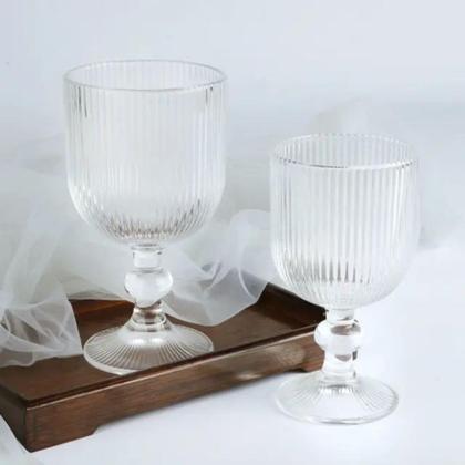 Imagem de Jogo Taças De Vidro Com Relevo 6 peças 270ml